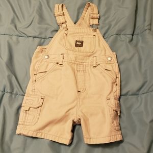 Boys overall khaki shorts